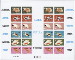 ** Thematik: Tiere-Meerestiere-Muscheln / Animals-sea Animals-shells: 1984, WALLIS And FUTUNA: Conches - Muscheln