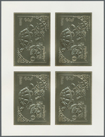 ** Thematik: Tiere-Schildkröten / Animals-turtles: 1993, Mongolia. Set Of 100 GOLD Miniature Sheets And - Turtles