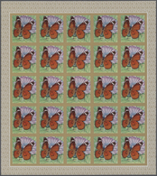 ** Thematik: Tiere-Schmetterlinge / Animals-butterflies: 1968, Burundi. Progressive Proofs Set Of Sheet - Farfalle