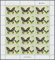 ** Thematik: Tiere-Schmetterlinge / Animals-butterflies: 2002, Papua New Guinea. Lot Of 1,500 Stamps "1 - Vlinders