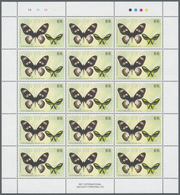 ** Thematik: Tiere-Schmetterlinge / Animals-butterflies: 2002, Papua New Guinea. Lot Of 1,500 Stamps "1 - Butterflies