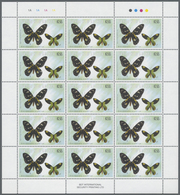 ** Thematik: Tiere-Schmetterlinge / Animals-butterflies: 2002, Papua New Guinea. Lot Of 1,500 Stamps "2 - Vlinders