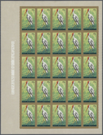 ** Thematik: Tiere-Vögel / Animals-birds: 1965 (June 10), Burundi. Lot Of 2 IMPERFORATED Sheets Of 25 S - Sonstige & Ohne Zuordnung