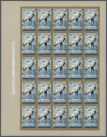 ** Thematik: Tiere-Vögel / Animals-birds: 1965 (June 10), Burundi. Lot Of 2 IMPERFORATED Sheets Of 25 S - Other & Unclassified