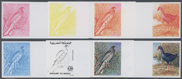 ** Thematik: Tiere-Vögel / Animals-birds: 1976, Morocco. Lot Containing Progressive Proofs (6 Phases) F - Andere & Zonder Classificatie
