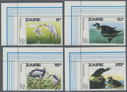 ** Thematik: Tiere-Vögel / Animals-birds: 1985, ZAIRE: 200th Birthday Of John James Audubon Complete Se - Other & Unclassified