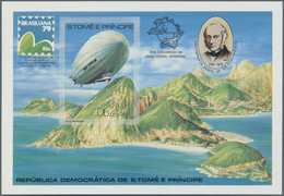 ** Thematik: Zeppelin / Zeppelin: 1979, SAO TOME E PRINCIPE: UPU Congress And Rowland Hill IMPERFORATE - Zeppelins
