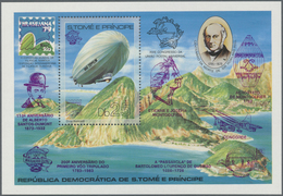 ** Thematik: Zeppelin / Zeppelin: 1981, SAO TOME E PRINCIPE: International Stamp Exhibition BRASILIANA' - Zeppeline