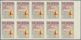 ** Albanien: 1962, "EUROPA" - Each 50 Complete Sets In Blocks Of 15 And 10 And Sheet Parts, Mint Never - Albanien