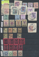 */O/Brfst Albanien - Portomarken: 1914/1940, Mint And Used Collection Of Apprx. 55 Stamps From "T" Overprints, - Albanië