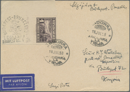 Br/ Andorra - Spanische Post: 1948/1953, National Symbols: 28 Letters And Cards, As Registered Mail, Air - Other & Unclassified