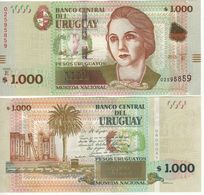 URUGUAY  New  1’000 Pesos Uruguayos Pnew  2015 (2017)  Added Map Of Uruguay  UNC - Uruguay