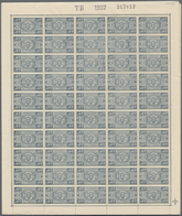 ** Belgien - Eisenbahnpaketmarken: 1931, Coat Of Arms 40 Fr Gray In The (folded) Complete Sheet Of 200 - Bagagli [BA]