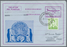 GA Belgien - Ganzsachen: 1958/1967 (ca.), BELGIAN ANTARCTIC: Duplicated Accumulation With About 250 Mos - Other & Unclassified