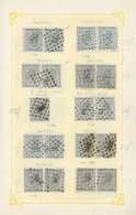 O Belgien - Stempel: 1849/1870 (ca.), Comprehensive Collection/accumulation Of Apprx. 900 Stamps From - Autres & Non Classés