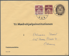 GA Dänemark - Ganzsachen: 1922/1975 (ca). Lot Containing 125 Only Different Private- And Official Envel - Postal Stationery