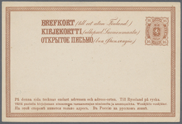 GA Finnland - Ganzsachen: 1872/1952, Nice Accumulation Of About 350 Stationery Cards Used And Unused In - Postal Stationery