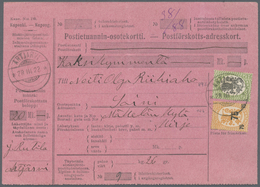 Br/GA Finnland - Stempel: 1880/1950, Gut 1000 Belege Mit Schwerpunkt Bei Den Stempeln. Dabei Paketkarten A - Other & Unclassified