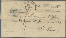 Br Frankreich - Vorphilatelie: 1772/1878, 155 Letters Sent From France To Exlusively Foreign Destinatio - 1792-1815: Départements Conquis