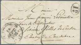 Br Frankreich: 1805/1866, 23 Vorphila- Und Markelosen Briefen In überwiegend Guter Qualität Mit Vielen - Usati