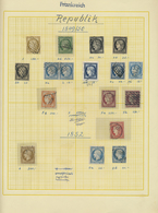 O/*/** Frankreich: 1849/1969, Mint And Used Collection On Album Pages, Slightly Varied But Overall Quite Go - Used Stamps