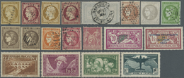 */O/Brfst Frankreich: 1849/1944, Mint And Used Collection In A Lindner Album, Slightly Varied But Overall Quit - Usati