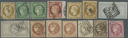 O/Brfst/*/(*) Frankreich: 1849/1900, Mainly Used Assortment On Stocksheets, Slightly Varied But Overall Quite Good - Oblitérés