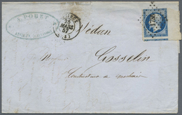 Br Frankreich: 1850/1875, CERES And NAPOLEON (various Issues), Holding Of Apprx. 540 Entires, Varied Co - Oblitérés