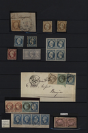 O/Brfst Frankreich: 1852/1871, Specialised Assortment Of Napoleon And Ceres Issues With Many Better Items, P - Gebruikt