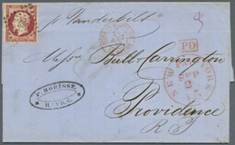 Br Frankreich: 1856/1975, Mail To USA, Holding Of Apprx. 70 Entires To USA Bearing Frankings Ceres And - Usati