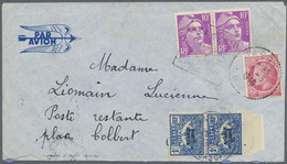 Br Frankreich: 1881/1997, Insufficiently Paid Mail To Foreign Destinations, Lot Of Apprx. 60 Outgoing C - Oblitérés