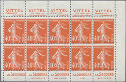 ** Frankreich - Markenheftchen: 1920s, Semeuse Camee 5c. Yellow, 5c. Green, 30c. Blue, 30c. Red, 40c. O - Sonstige & Ohne Zuordnung