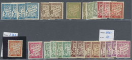 */** Frankreich - Portomarken: 1881/1900 (ca.), Duval Issue, Mint Lot Of Apprx. 40 Stamps, Some Forgeries - 1859-1959 Briefe & Dokumente