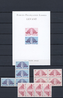 **/(*) Französische Post In Der Levante: 1942/1943, UNMOUNTED MINT Assortment Incl. Blocks Of Four. Maury C - Sonstige & Ohne Zuordnung