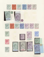 */** Gibraltar: 1903/1911, KEVII, Splendid Mint Collection Of 26 Stamps On Album Page, Comprising E.g. Cr - Gibilterra