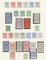 * Gibraltar: 1912/1925, KGV, Splendid Mint Collection Of 31 Stamps, Comprising E.g. Mult.Crown CA ½d. - Gibraltar
