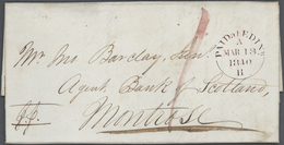 Br Großbritannien - Vorphilatelie: 1797/1843, Approximately 90 Stampless Letter With Different Postal R - ...-1840 Prephilately