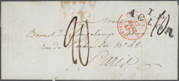 Br/GA Großbritannien: 1837/1954, 9 Letters And Postal Stationery Incl. Cover With 3d Pair Postage Due From - Andere & Zonder Classificatie