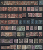 O Großbritannien: 1840/1949, Used Collection Of Apprx. 700 Stamps With Main Value In The QV Issues, Sl - Altri & Non Classificati