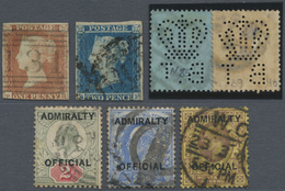 O Großbritannien: 1841-1960 Ca.: More Than 1200 Stamps, Used Mostly, From A Few Early QV Imperforated - Other & Unclassified