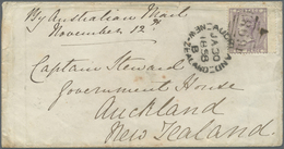 Br Großbritannien: 1858/1862 (ca.), Unusual Lot With Eight Covers Addressed To NEW ZEALAND At 6d. Rate - Other & Unclassified