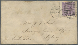 Br Großbritannien: 1859/1871 (ca.), Unusual Group With 7 Covers Addressed To New South Wales Incl. Diff - Altri & Non Classificati