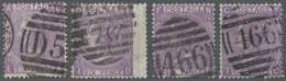 O Großbritannien: 1869, 6d. Dull Violet/mauve, Lot Of 17 Used Copies, Bright Colours. SG 108/09, Apprx - Sonstige & Ohne Zuordnung