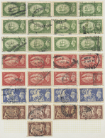 O Großbritannien: 1902/1960 (ca.), Comprehensive Used Accumulation Of Definitives In An Album, Main Va - Autres & Non Classés