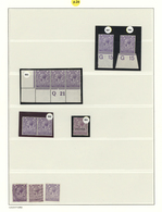 */**/O Großbritannien: 1912/1924, KGV Profile Head Issue, 3d. Violet, Specialised Assortment Of Eleven Stam - Autres & Non Classés