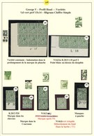 **/*/O Großbritannien: 1913/1920, ½d. Green, Specialised Group Of 39 Stamps (incl. Units), Showing Controls - Autres & Non Classés