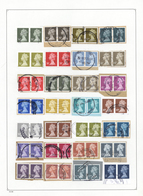 Brfst/O/** Großbritannien - Machin: 1973/2000 (ca.), Comprehensive Collection Of The Definitives Machins/Castle - Machins