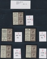 **/* Großbritannien - Zusammendrucke: 1929, UPU Congress, Advertisement Se-tenant Pairs 1½d. Brown, Mint - Other & Unclassified