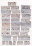 O/Brfst/* Großbritannien - Stempelmarken: 1860/1880, Lot Of 37 Stamps, Mainly 6d. Reddish Lilac (SG Design F10 - Steuermarken
