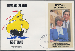 Großbritannien - Regionalmarken: LOCAL POST: 1972/1991 (ca.), Accumulation With About 280 First Day - Unclassified